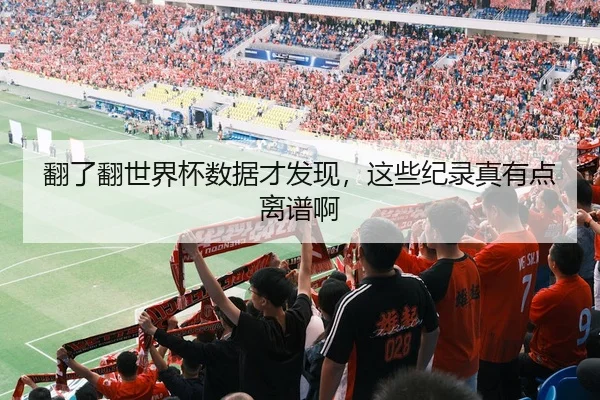 翻了翻世界杯数据才发现，这些纪录真有点离谱啊