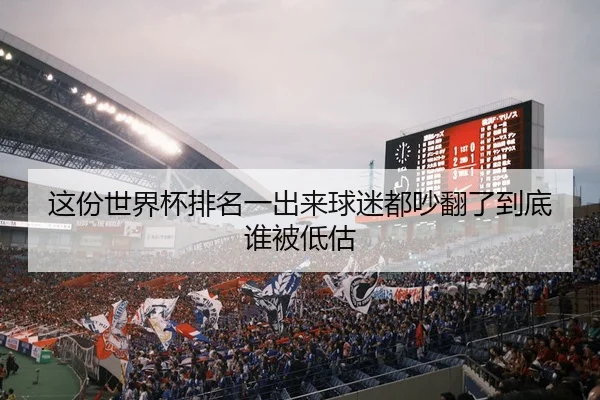 这份世界杯排名一出来球迷都吵翻了到底谁被低估